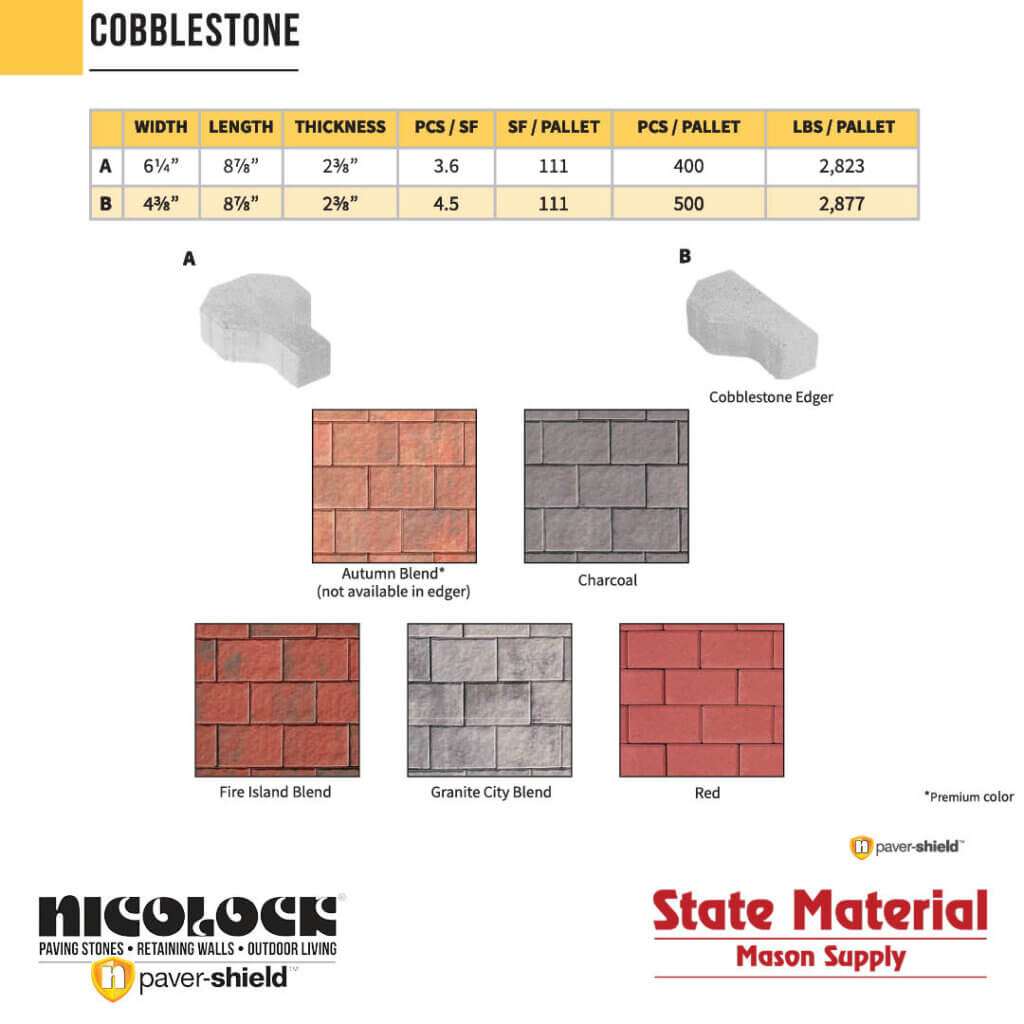 Nicolock Cobblestone Paver-shield Pavers