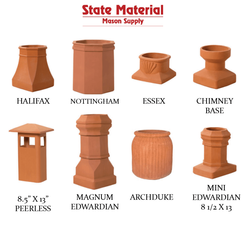 Custom Chimney Pots - State Material Mason Supply